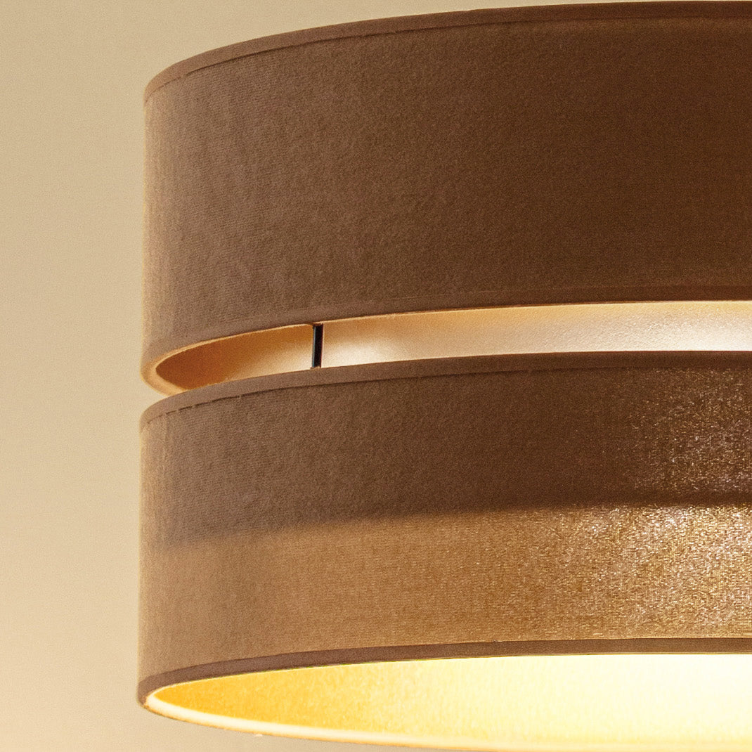 Lampa wisząca DUOLLA DUO 750848 beżowy/złoty 1xE27 średn.40cm