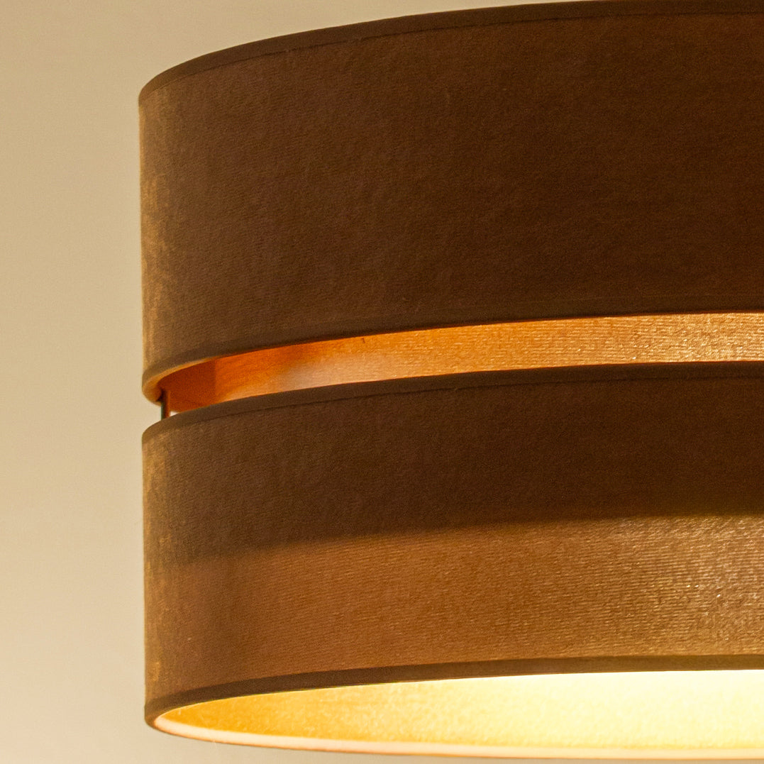 Lampa wisząca DUOLLA DUO 750855 brązowy/złoty 1xE27 średn.40cm