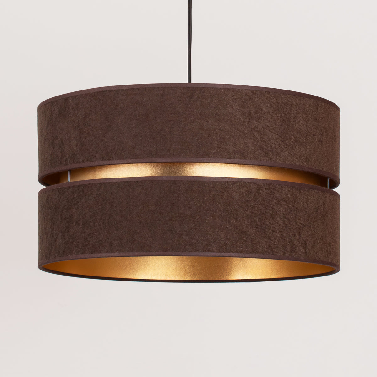 Lampa wisząca DUOLLA DUO 750862 brązowy/złoty 1xE27 średn.40cm