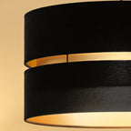 Lampa wisząca DUOLLA DUO 750879 czarny/złoty 1xE27 średn.40cm