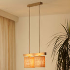 Lampa wisząca DUOLLA FOREST 92257 Brązowy/naturalny 2xE27 średn.17cm