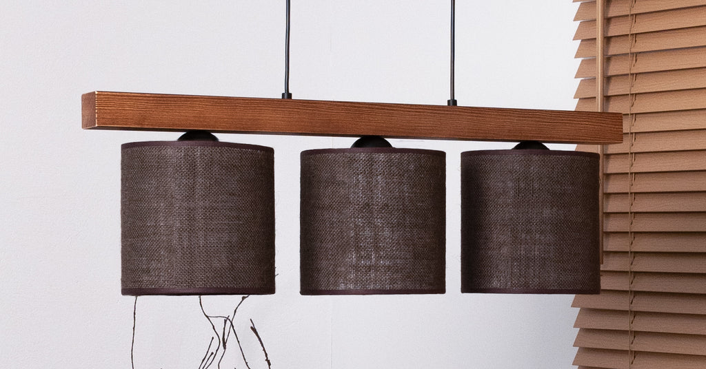 Lampa wisząca DUOLLA FOREST 92257 Brązowy/naturalny 2xE27 średn.17cm