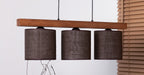 Lampa wisząca DUOLLA FOREST 92257 Brązowy/naturalny 2xE27 średn.17cm