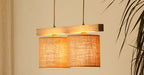 Lampa wisząca DUOLLA FOREST 92257 Brązowy/naturalny 2xE27 średn.17cm