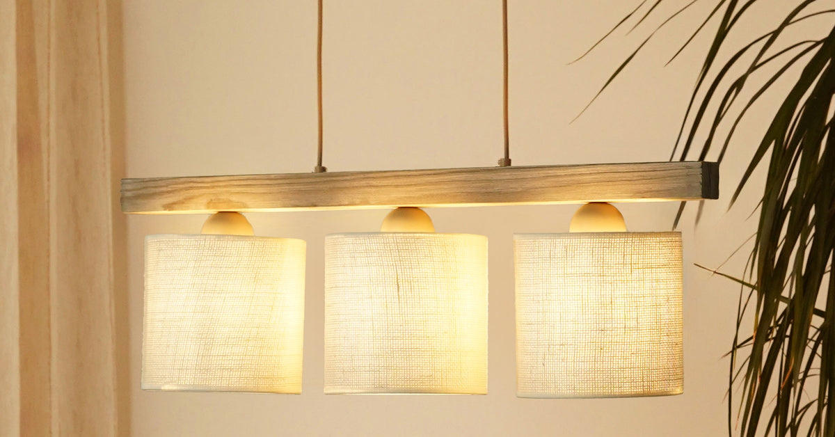 Lampa wisząca DUOLLA FOREST 92271 Biały/naturalny 3xE27 średn.17cm