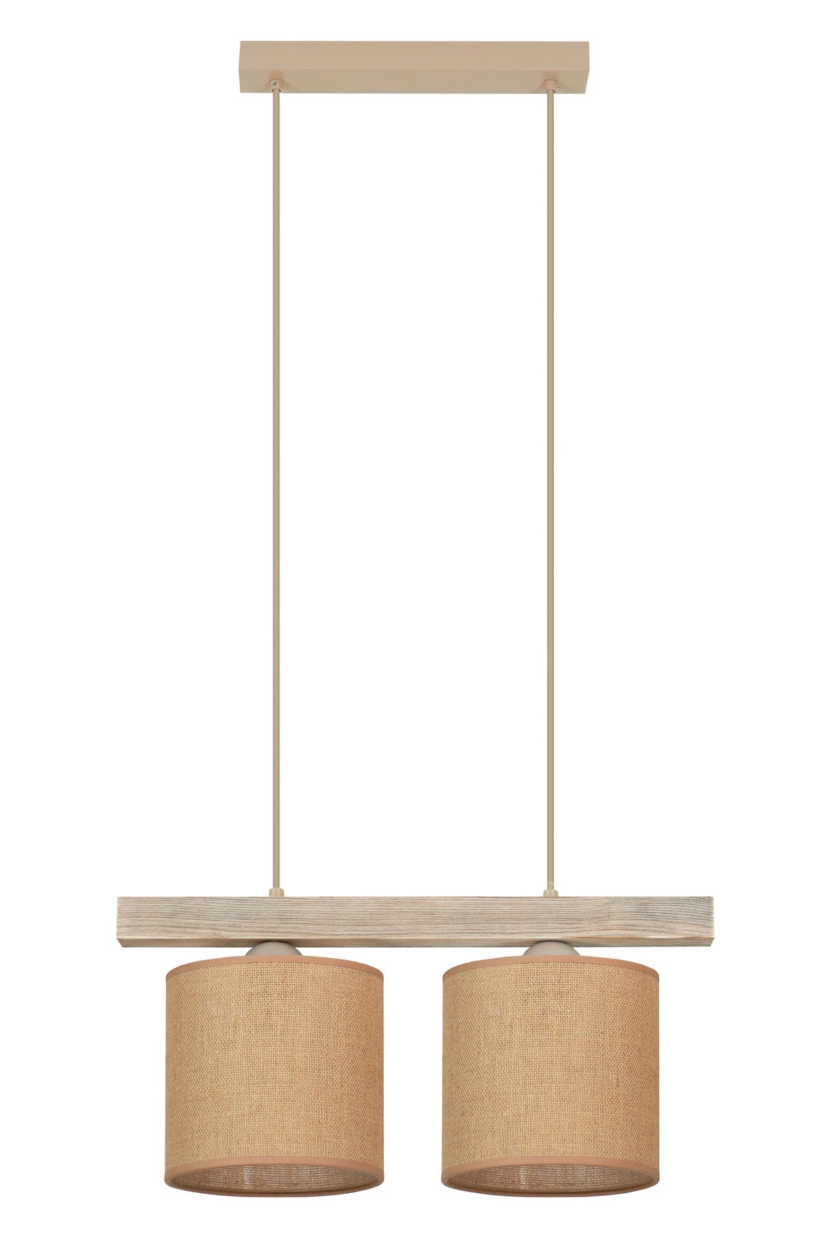 Lampa wisząca DUOLLA FOREST 92295 Biały/naturalny 1xE27 średn.17cm