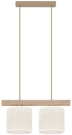 Lampa wisząca DUOLLA FOREST 92349 Brązowy/naturalny 1xE27 średn.17cm