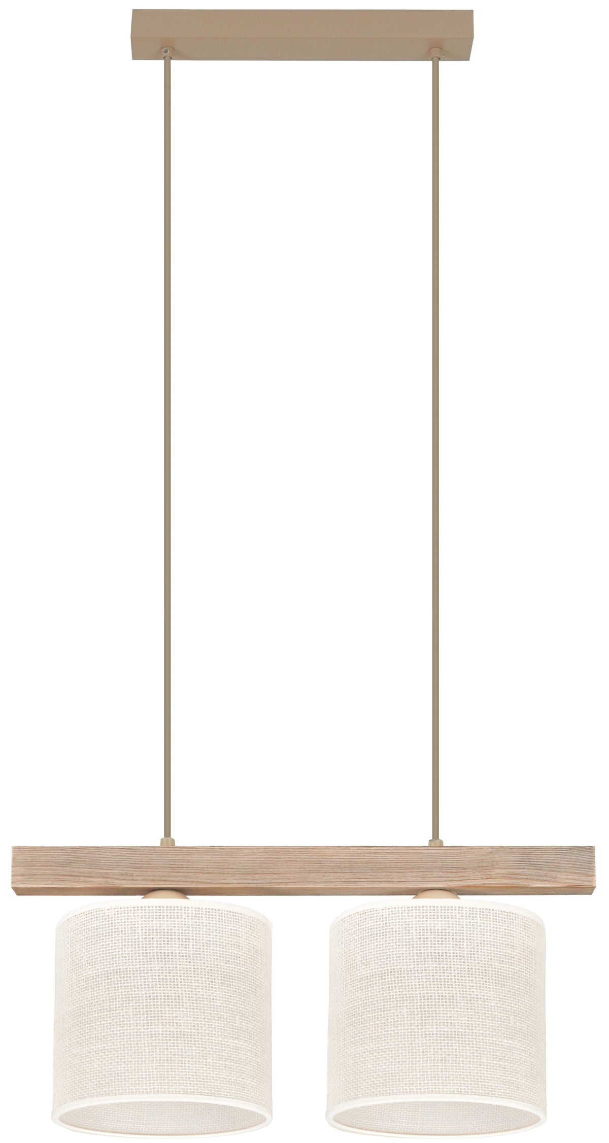 Lampa wisząca DUOLLA FOREST 92349 Brązowy/naturalny 1xE27 średn.17cm