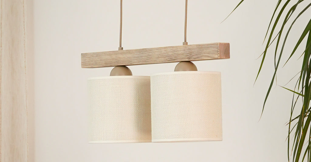 Lampa wisząca DUOLLA FOREST 92349 Brązowy/naturalny 1xE27 średn.17cm