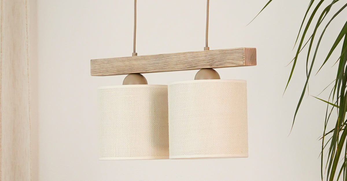 Lampa wisząca DUOLLA FOREST 92349 Brązowy/naturalny 1xE27 średn.17cm