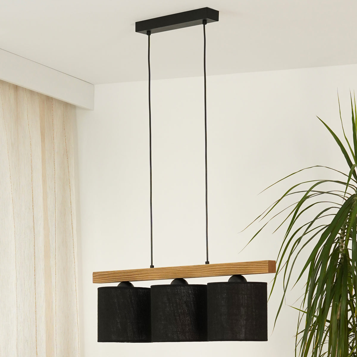 Lampa wisząca DUOLLA FOREST 92356 Czarny/n/a 3xE27 średn.17cm