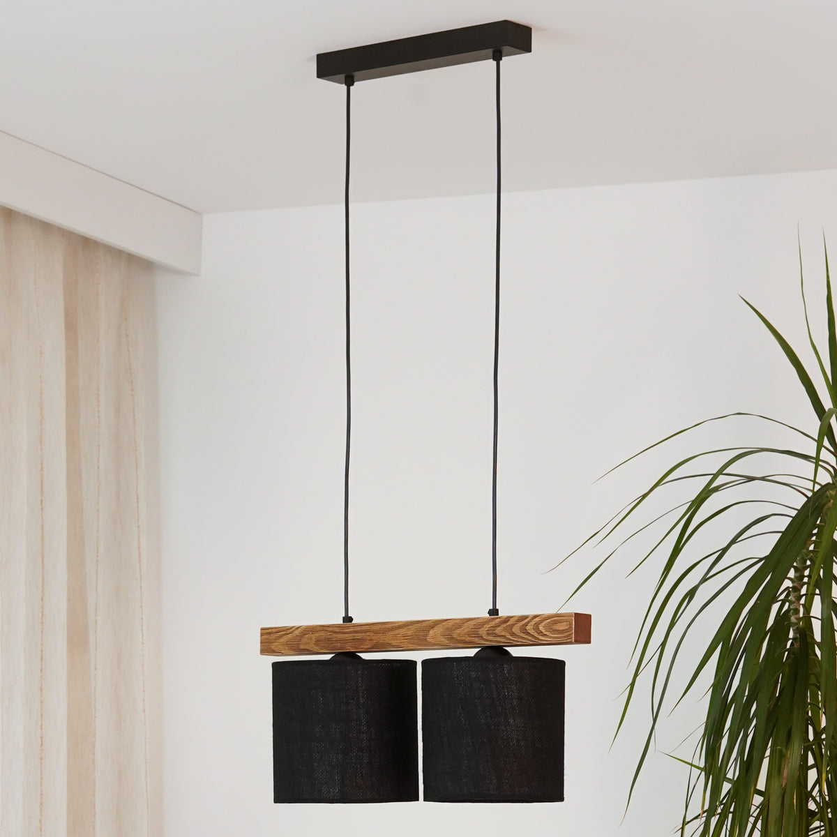 Lampa wisząca DUOLLA FOREST 92509 Czarny/n/a 2xE27 średn.17cm