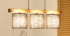 Lampa wisząca DUOLLA FOREST 92936 Czarny/naturalny 3xE27 średn.17cm
