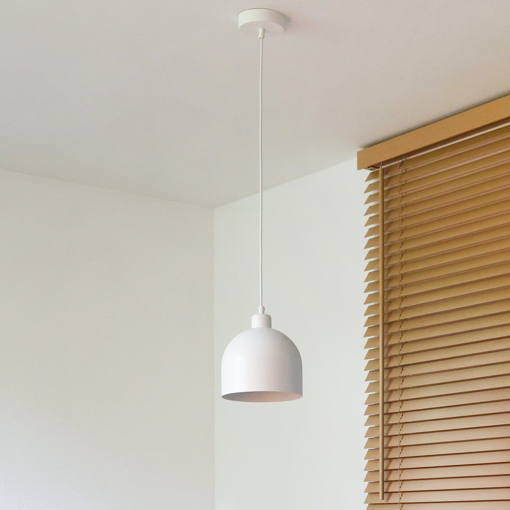 Lampa wisząca DUOLLA IRONLINE METAL BELL BIAŁY 70538 Biały/metaliczny 1xE27 średn.17cm