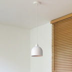 Lampa wisząca DUOLLA IRONLINE METAL BELL BIAŁY 70538 Biały/metaliczny 1xE27 średn.17cm