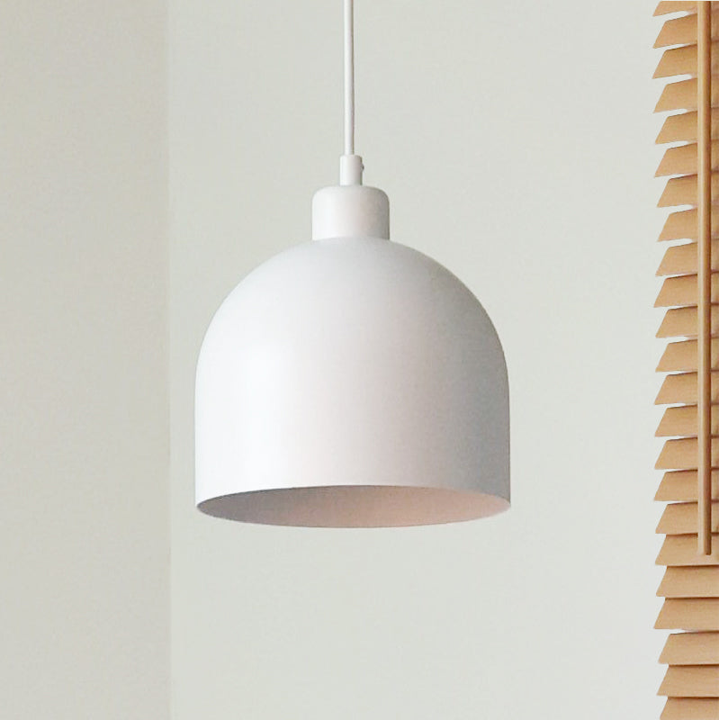 Lampa wisząca DUOLLA IRONLINE METAL BELL BIAŁY 70538 Biały/metaliczny 1xE27 średn.17cm