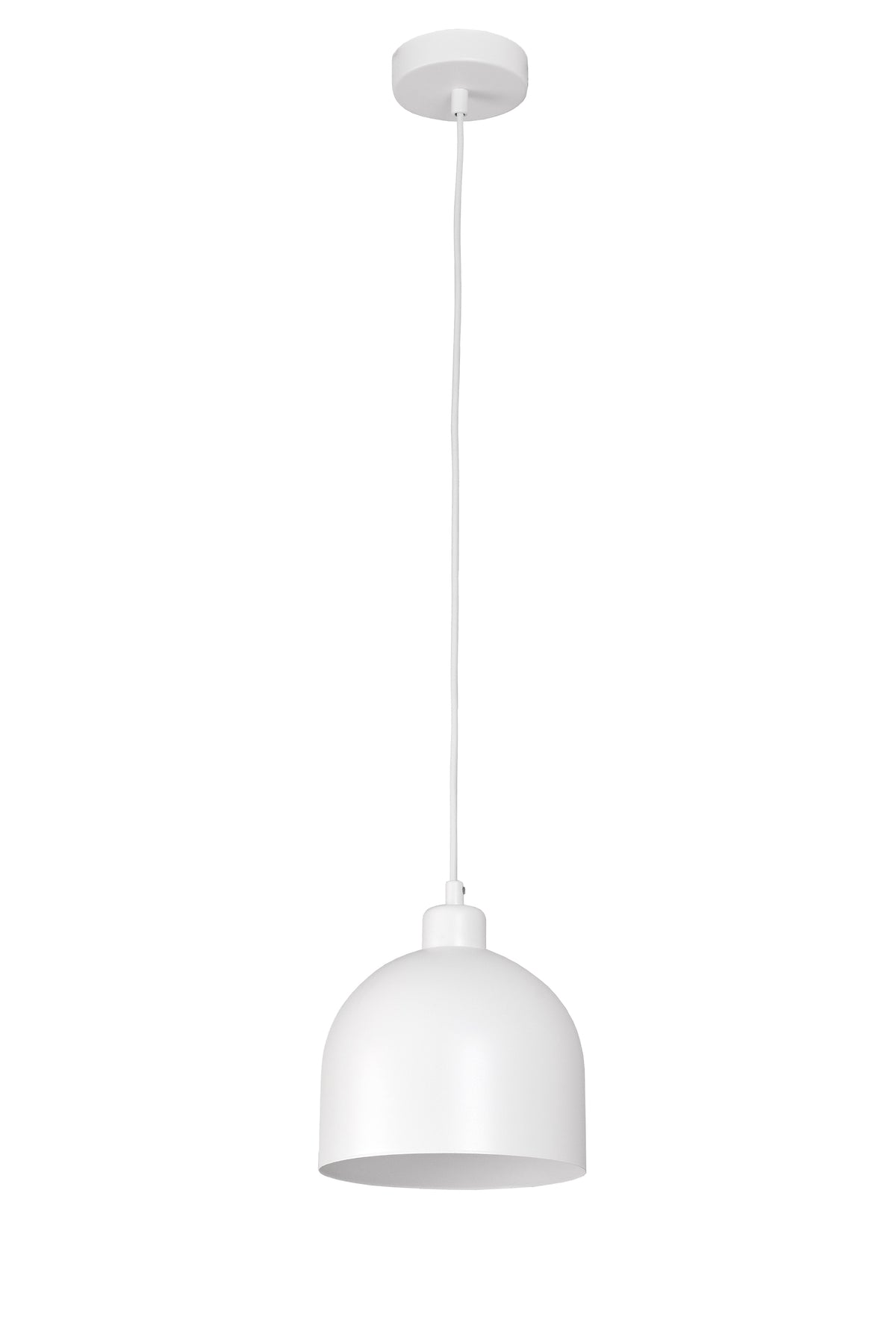 Lampa wisząca DUOLLA IRONLINE METAL BELL BIAŁY 70538 Biały/metaliczny 1xE27 średn.17cm