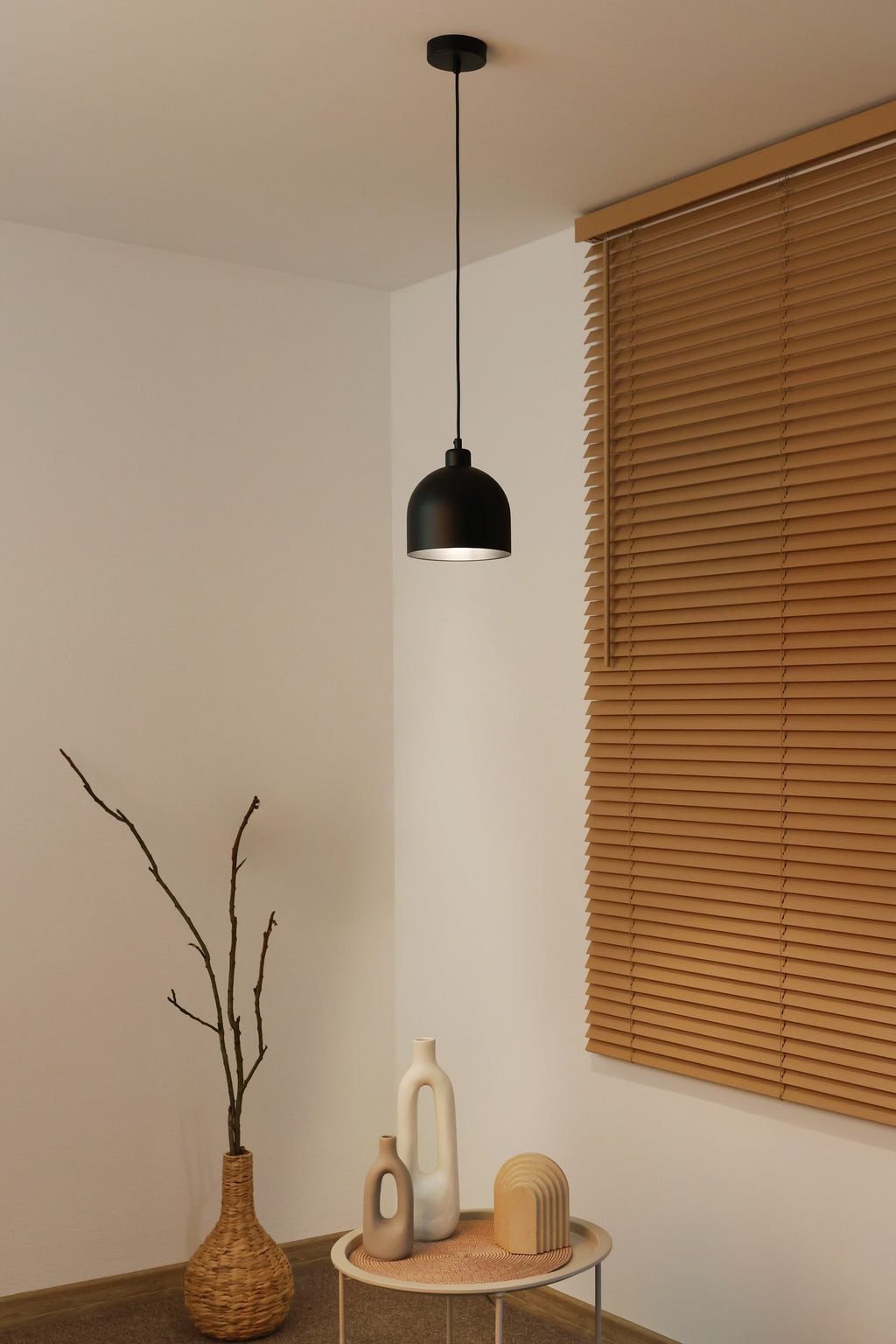 Lampa wisząca DUOLLA IRONLINE METAL BELL CZARNY 70552 Czarny/metaliczny 1xE27 średn.17cm