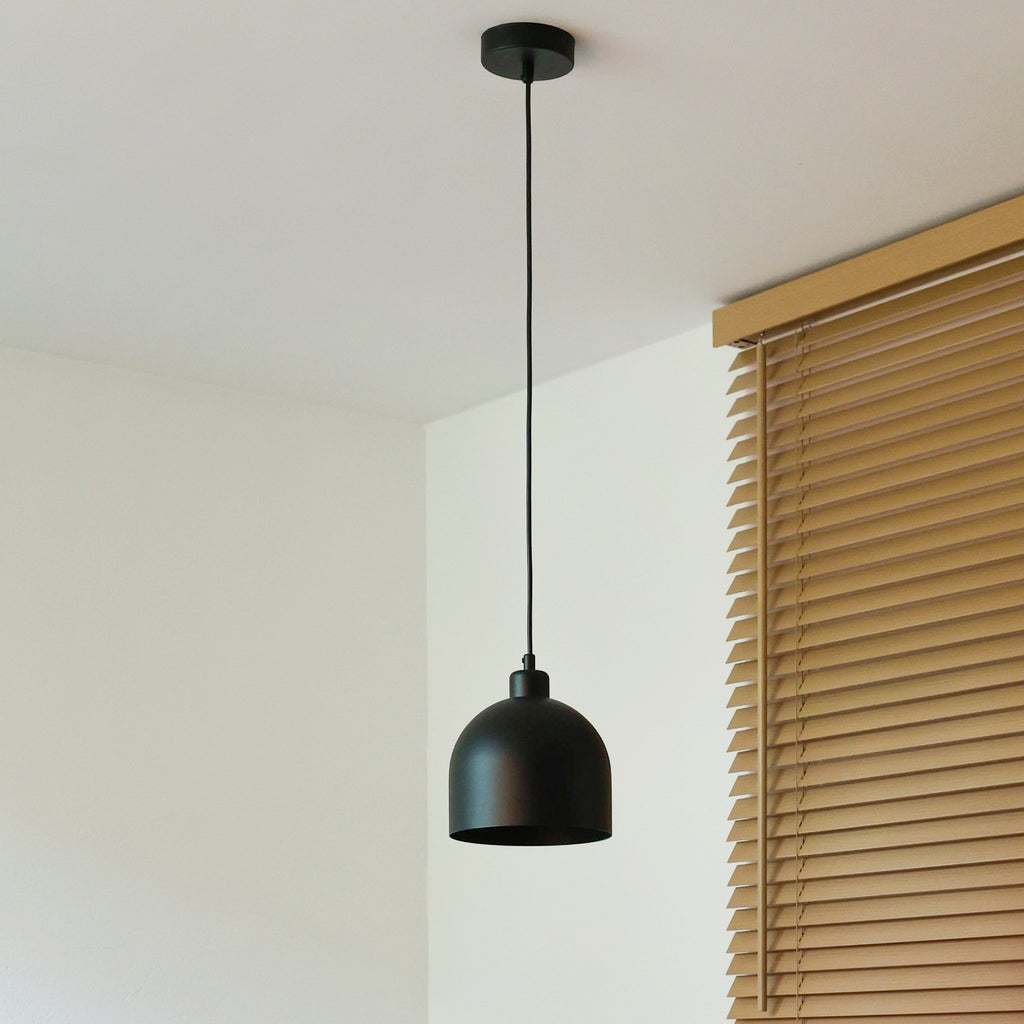 Lampa wisząca DUOLLA IRONLINE METAL BELL CZARNY 70552 Czarny/metaliczny 1xE27 średn.17cm