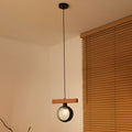 Lampa wisząca DUOLLA IRONLINE METAL BLACK RING 70415 Czarny/naturalny 1xE27 średn.10cm