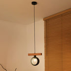 Lampa wisząca DUOLLA IRONLINE METAL BLACK RING 70415 Czarny/naturalny 1xE27 średn.10cm