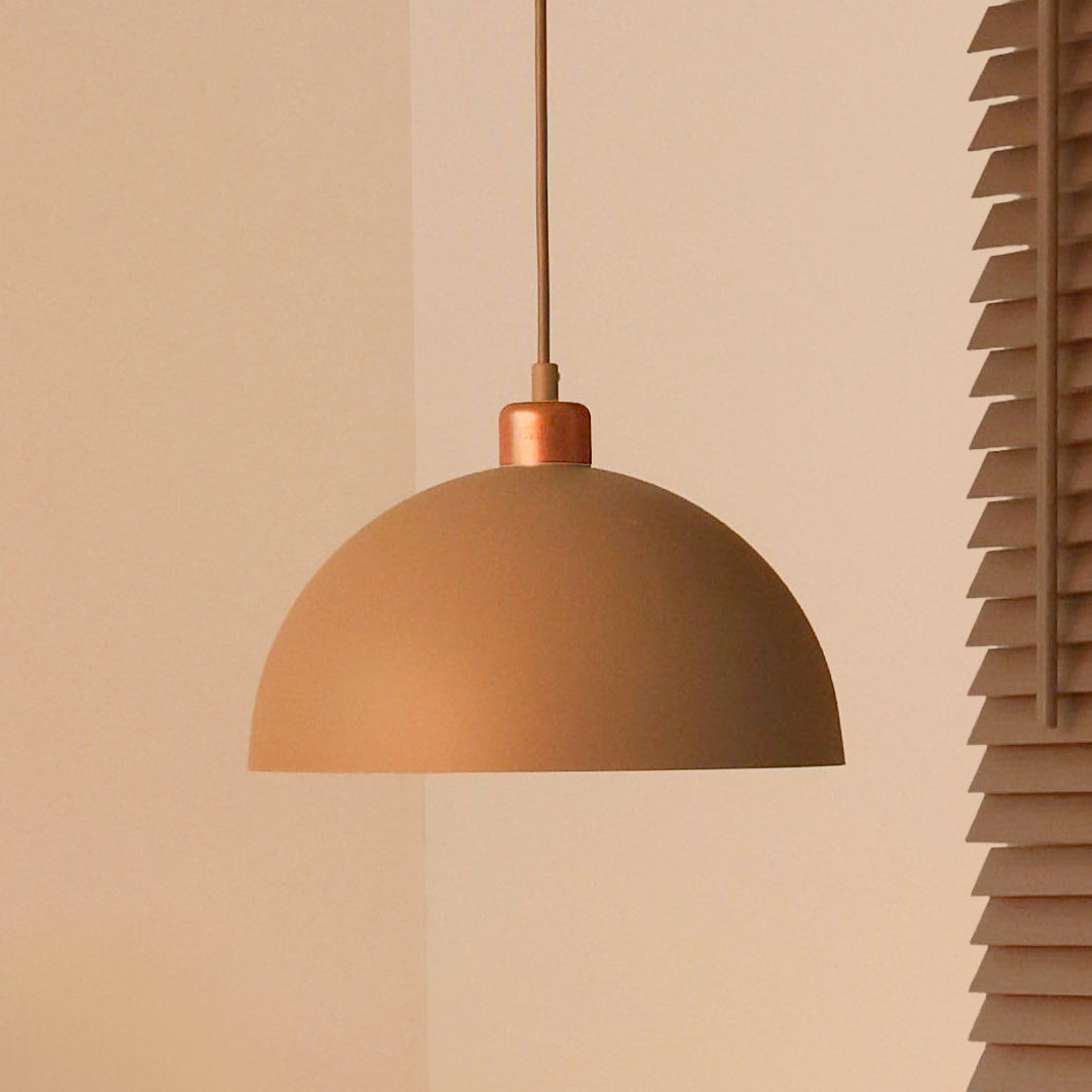 Lampa wisząca DUOLLA IRONLINE METAL MOON BEŻOWY 70484 Beżowy/miedziany 1xE27 średn.27cm