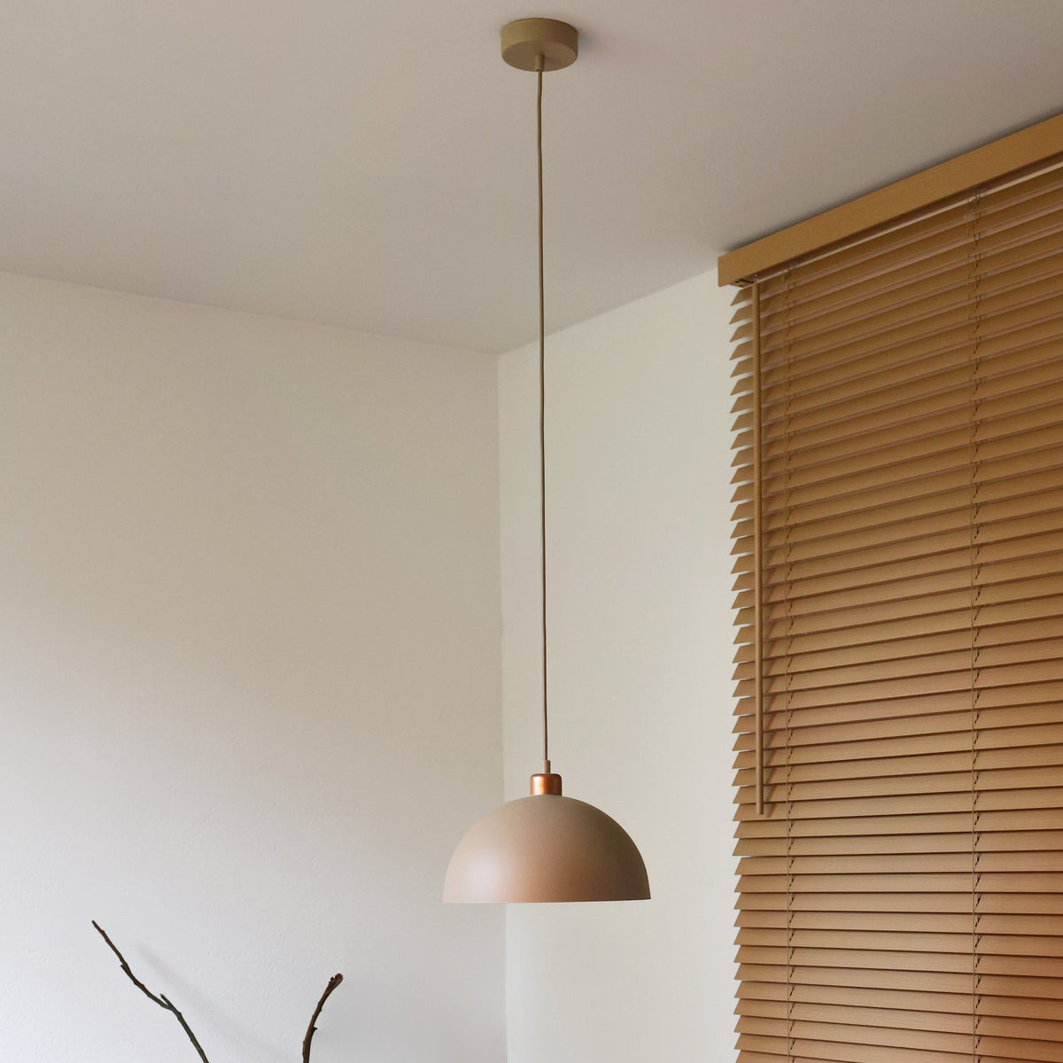 Lampa wisząca DUOLLA IRONLINE METAL MOON BEŻOWY 70484 Beżowy/miedziany 1xE27 średn.27cm