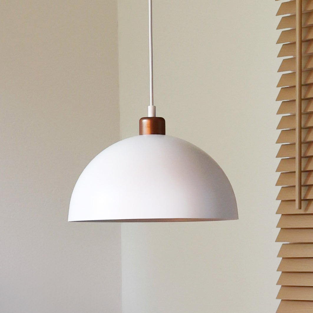 Lampa wisząca DUOLLA IRONLINE METAL MOON BIAŁY 70507 Biały/złoty 1xE27 średn.27cm