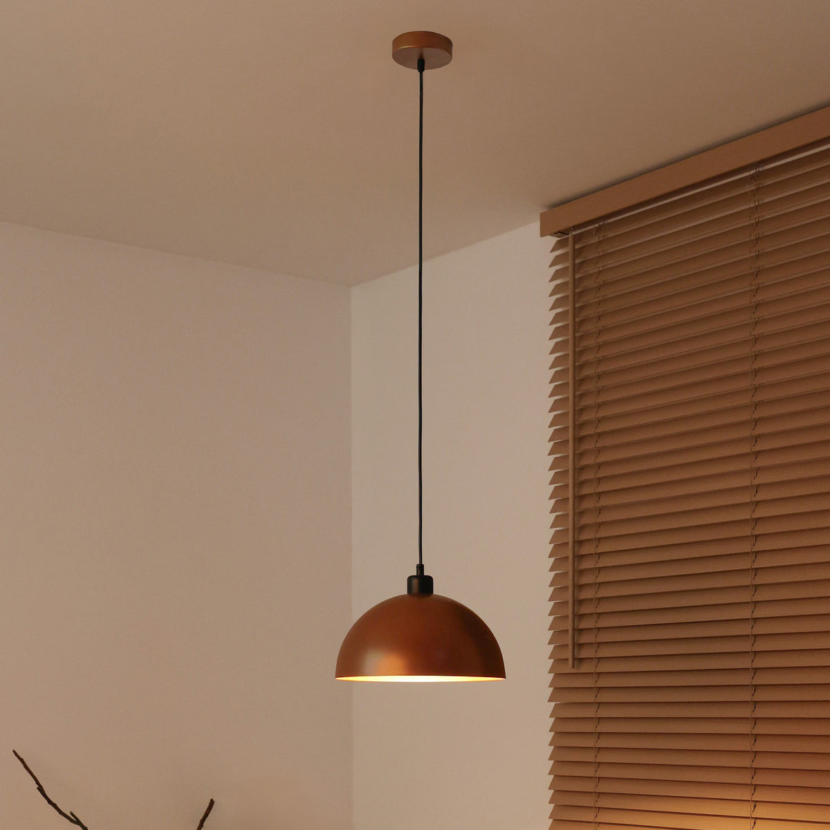 Lampa wisząca DUOLLA IRONLINE METAL MOON MIEDZIANY 70514 Brązowy/miedziany 1xE27 średn.27cm