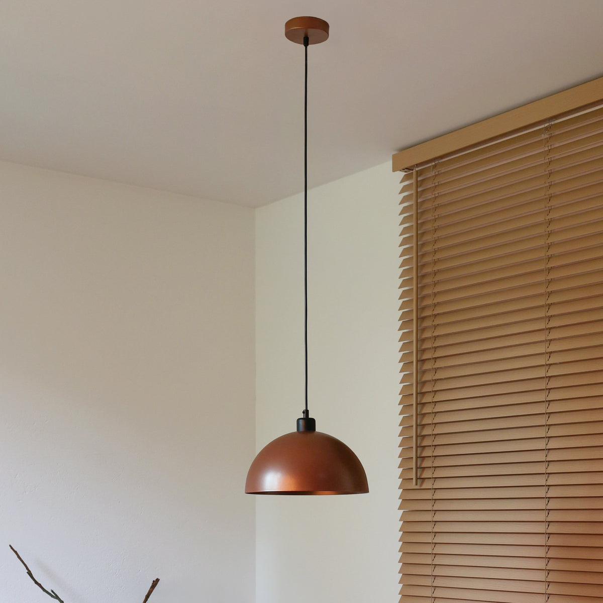 Lampa wisząca DUOLLA IRONLINE METAL MOON MIEDZIANY 70514 Brązowy/miedziany 1xE27 średn.27cm