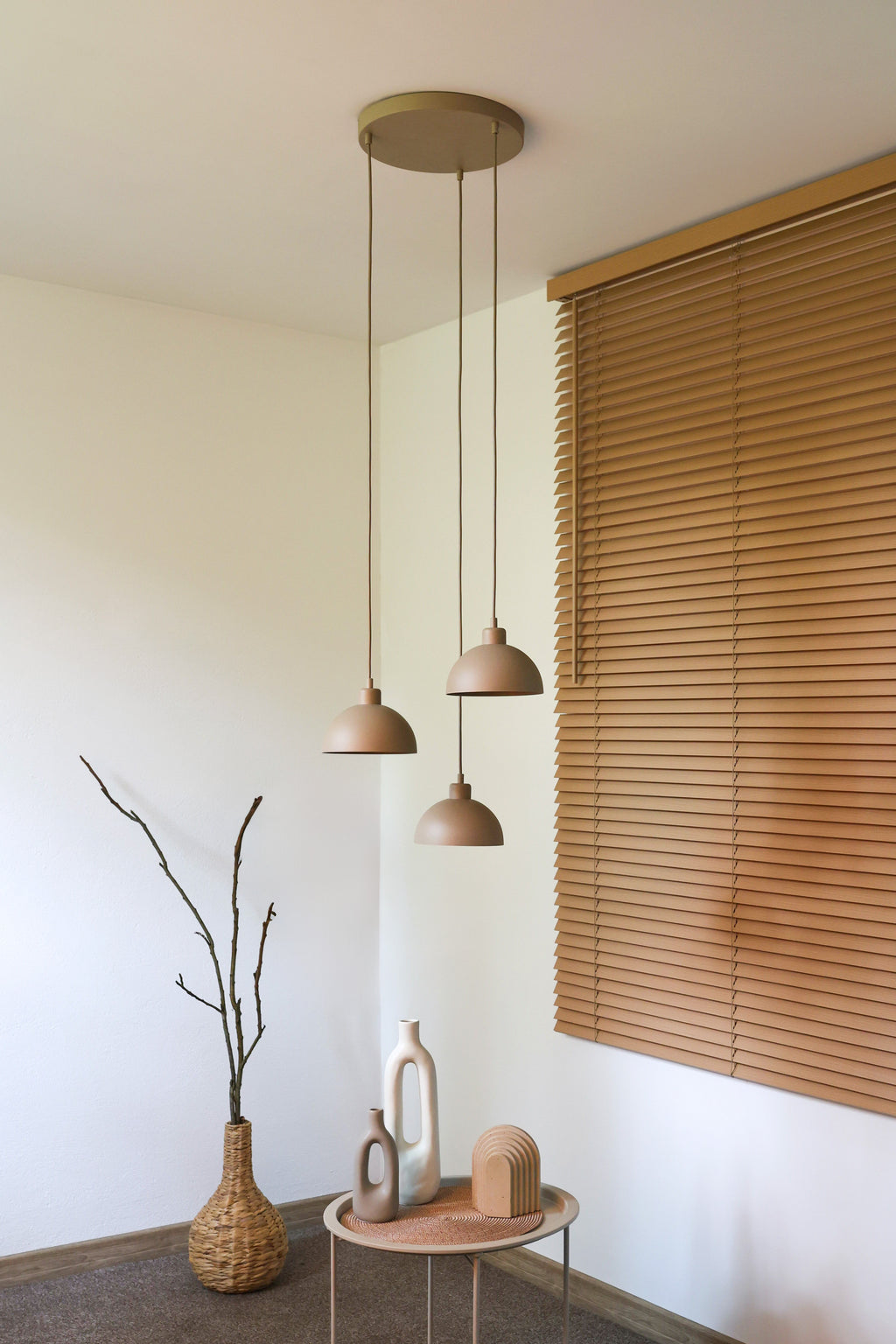 Lampa wisząca DUOLLA IRONLINE METAL ROSSA BEŻOWY 70446 Beżowy/n/a 3xE27 średn.30cm