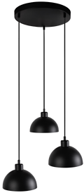 Lampa wisząca DUOLLA IRONLINE METAL ROSSA CZARNY 54068 Czarny/n/a 3xE27 średn.30cm