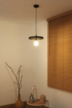 Lampa wisząca DUOLLA IRONLINE METAL TALERZ 300 CZARNA 70583 Czarny/n/a 1xE27 średn.30cm