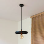 Lampa wisząca DUOLLA IRONLINE METAL TALERZ 300 CZARNA 70583 Czarny/n/a 1xE27 średn.30cm