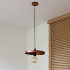 Lampa wisząca DUOLLA IRONLINE METAL TALERZ 300 MIEDZIANA 70576 miedziany/Czarny 1xE27 średn.30cm