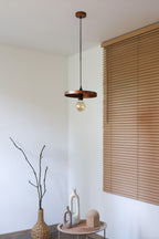 Lampa wisząca DUOLLA IRONLINE METAL TALERZ 300 MIEDZIANA 70576 miedziany/Czarny 1xE27 średn.30cm