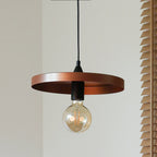 Lampa wisząca DUOLLA IRONLINE METAL TALERZ 300 MIEDZIANA 70576 miedziany/Czarny 1xE27 średn.30cm