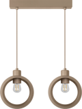 Lampa wisząca DUOLLA IRONLINE METALOWY RING BEŻOWY 53955 Beżowy/n/a 2xE27 średn.10cm