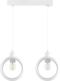 Lampa wisząca DUOLLA IRONLINE METALOWY RING BIAŁY 53924 Biały/n/a 2xE27 średn.10cm