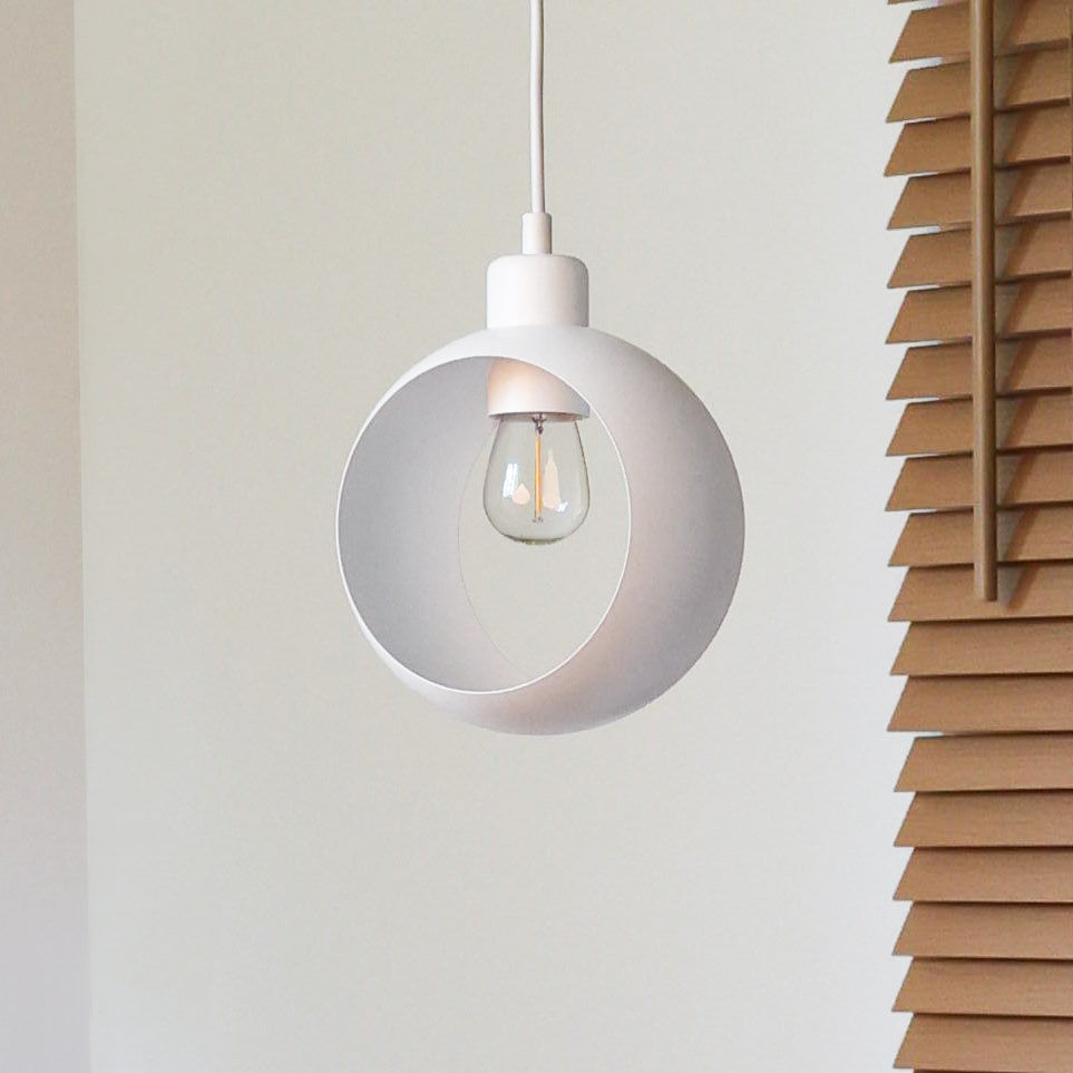 Lampa wisząca DUOLLA IRONLINE METALOWY RING BIAŁY 70422 Biały/n/a 1xE27 średn.10cm