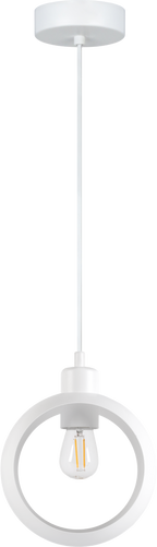 Lampa wisząca DUOLLA IRONLINE METALOWY RING BIAŁY 70422 Biały/n/a 1xE27 średn.10cm