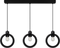 Lampa wisząca DUOLLA IRONLINE METALOWY RING CZARNY 53993 Czarny/n/a 3xE27 średn.10cm