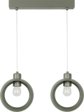 Lampa wisząca DUOLLA IRONLINE METALOWY RING SZAŁWIOWY 54044 Zielony/n/a 2xE27 średn.10cm