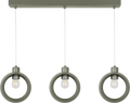 Lampa wisząca DUOLLA IRONLINE METALOWY RING SZAŁWIOWY 54051 Zielony/n/a 3xE27 średn.10cm