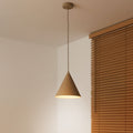 Lampa wisząca DUOLLA IRONLINE METALOWY STOŻEK BEŻOWY 70590 Beżowy/n/a 1xE27 średn.25cm