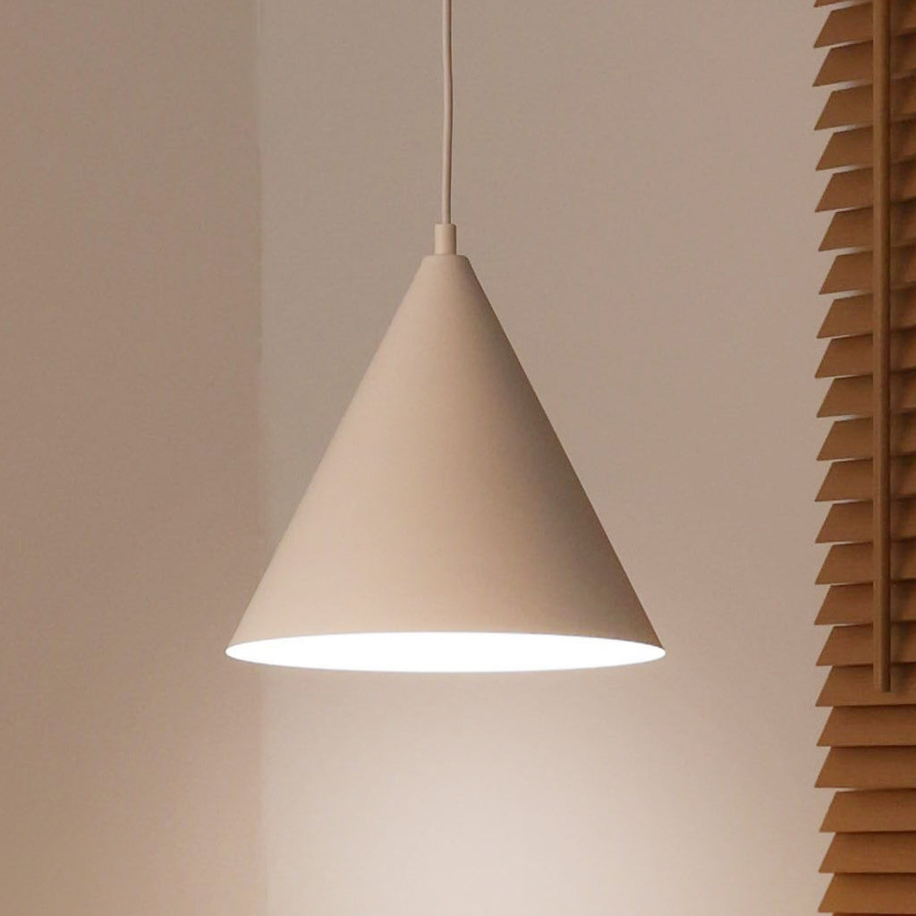 Lampa wisząca DUOLLA IRONLINE METALOWY STOŻEK BIAŁY 70606 Biały/n/a 1xE27 średn.25cm