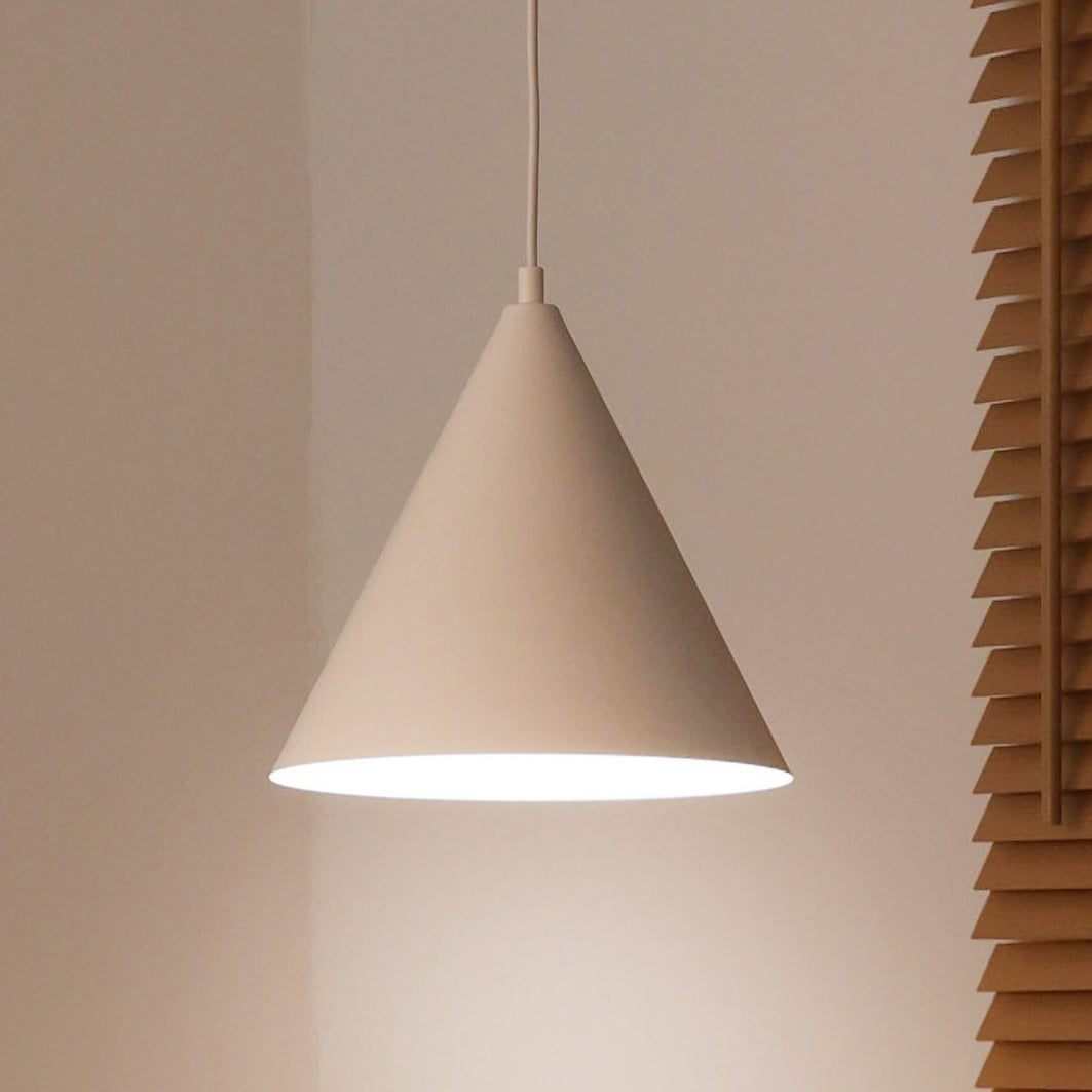 Lampa wisząca DUOLLA IRONLINE METALOWY STOŻEK BIAŁY 70606 Biały/n/a 1xE27 średn.25cm