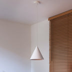 Lampa wisząca DUOLLA IRONLINE METALOWY STOŻEK BIAŁY 70606 Biały/n/a 1xE27 średn.25cm