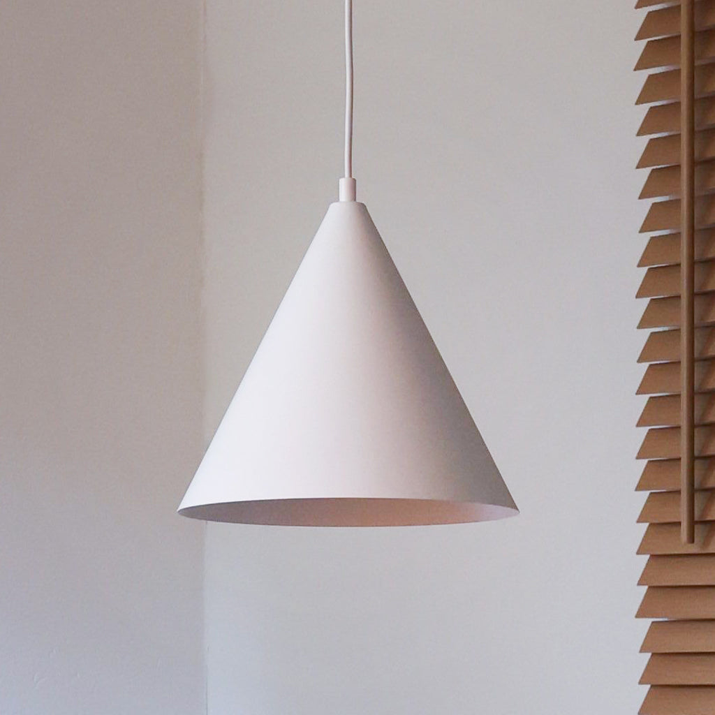 Lampa wisząca DUOLLA IRONLINE METALOWY STOŻEK BIAŁY 70606 Biały/n/a 1xE27 średn.25cm