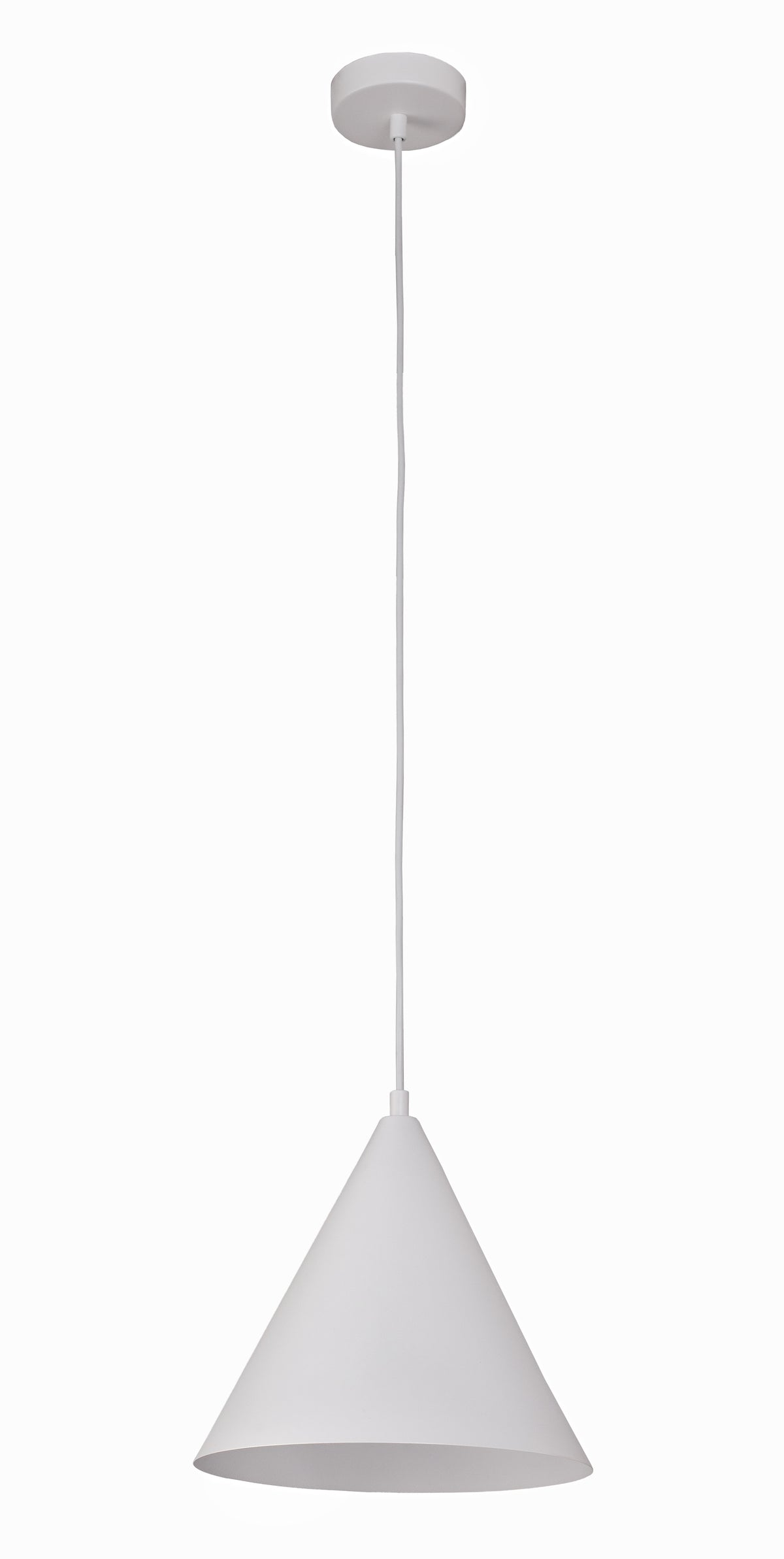 Lampa wisząca DUOLLA IRONLINE METALOWY STOŻEK BIAŁY 70606 Biały/n/a 1xE27 średn.25cm